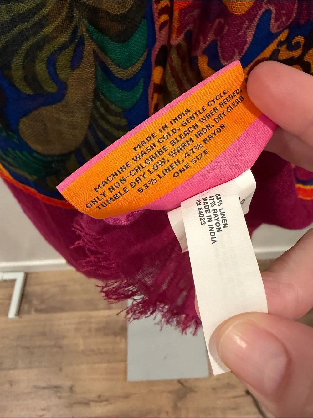 Trina Turk x Banana Republic Linen Multicolor Scarf